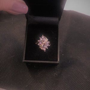 14kt Yellow gold Tanzanite Dinner Ring